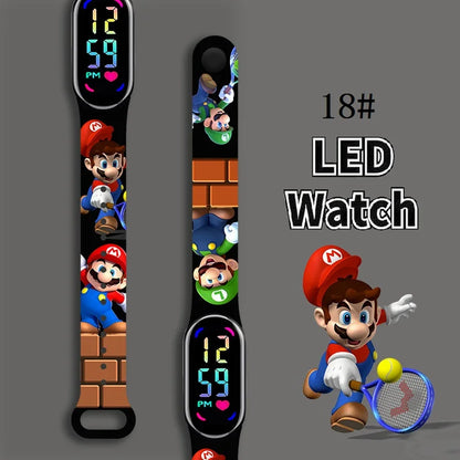 Kids LED Watch Touch Control Digital Watch Silicone Strap Waterproof Sport Wristwatch for Boys Girls Children Birthday Gift