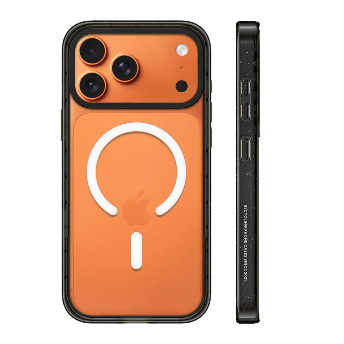Acrylic Black Border For MagSafe Phone Case For iPhone 18 17 Pro Max 16 15 14 13 12 Pro Max Magnetic Customizable Patterns Cover
