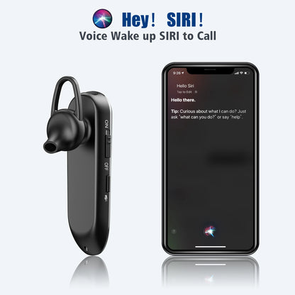 New Bee B45 Bluetooth 5.0 Headset Wireless Earphone Headphones with Dual Mic Earbuds Earpiece CVC8.0 Noise Reduction for Driving