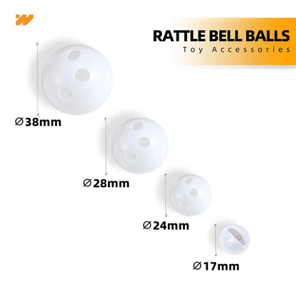 20Pcs/Lot 17/24/28/38mm Internal Plastic Rattle Squeaker Noise Maker Sound Box for Pet Dog Baby Toys DIY Plush Doll Repair Parts