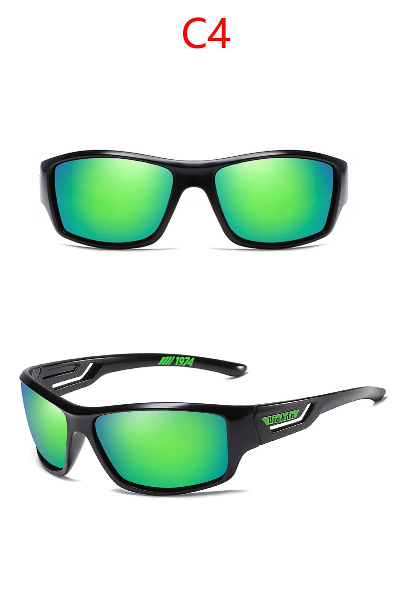 VIAHDA New Polarized Sunglasses Men Driving Sport Designer Sun Glasses Women Eyewear UV400 Without Box Fishing Hiking