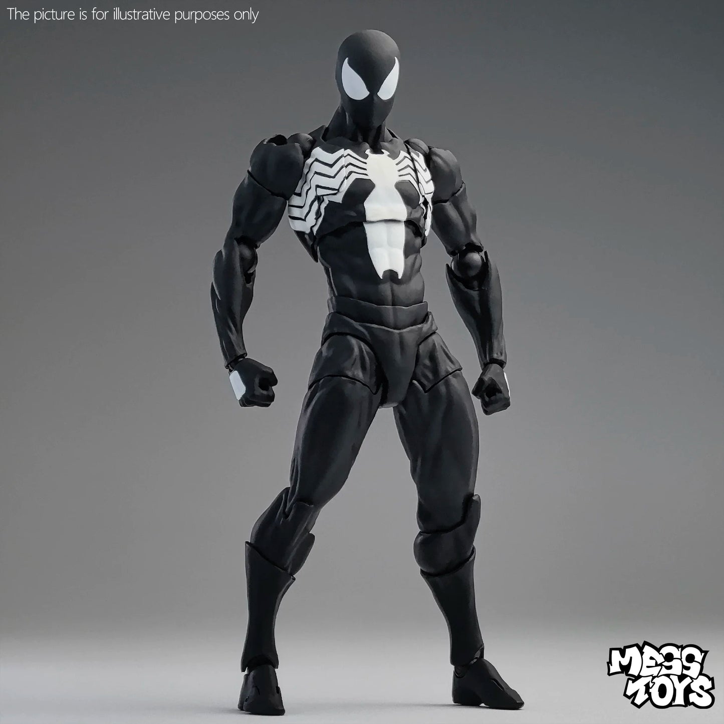 16cm MESS TOYS 1/12 Spider-Man Venom Symbiote Kaine Parker Scarlet Spider Black & Red Suit Action Figure Anime Model Toy Gifts