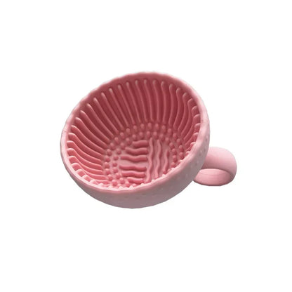 Makeup Brush Cleaner Folding Powder Puff Cleaning Bowl Eyeshadow Brushes Wash Clean Mat Beauty Tools Soft Silicone Scrubber Box