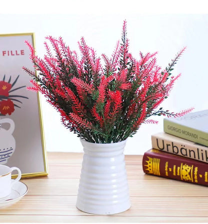 Provence Lavender Plastic Artificial Flowers False Plants Wedding Home Outdoor Garden Decoration Table Decoration
