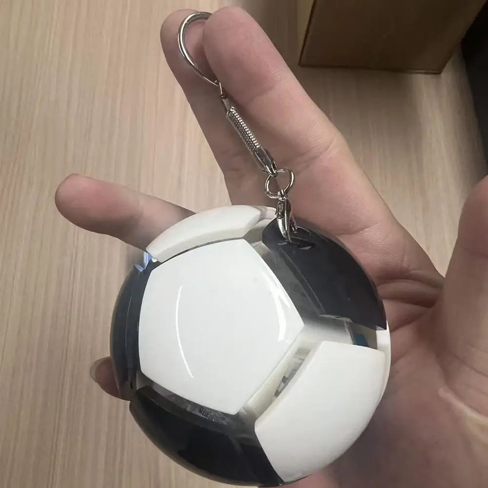 Simulation Soccer Stress Ball Keychain Squeeze Fidget Toy Football Fan Souvenir Decompression Key Ring Gift For Sports Lovers