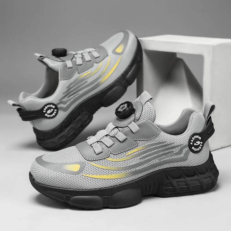 Men's Low-Top Lace-Up Casual Training Shoes, Ideal for Outdoor Workouts, Comfortable Trail Running Shoes with Excellent Traction