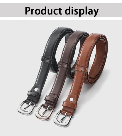1pcs Women's Thin Waist Belt All-Match Style Fashionable And Simple Women's Belt With Jeans