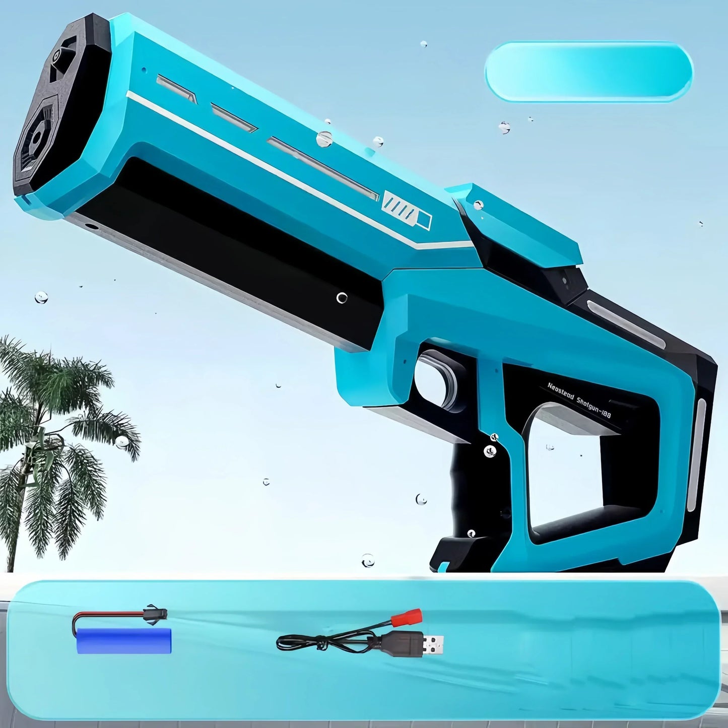 43cm Electric Water Guns for Adults Powerful Squirt Automatic Water Suction Water Blasters Outdoor Beach Toy for Boys Kids Gift