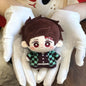 Demon Slayer Figure Anime Plush Doll Fans Gift Q Version Toy Gifts Kamado Nezuko Keyrings Cartoon Character Keychains Bag Charms