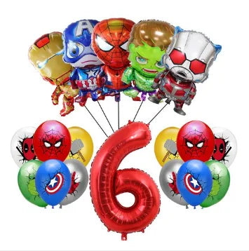 Avengers Marvel Party Decorations SuperHero Theme Tableware Kit Balloon Deco Happy Birthday Banner Supplies for Boys Favors Gift