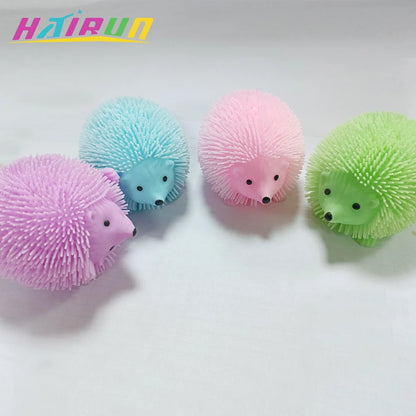 Hedgehog Balls Glitter Sensory Fidget Toys for Adults Funny Cute Squeeze Stress Relief Toys Birthday Party Favors Pinata Filler