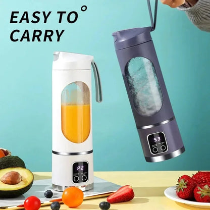 2026 NEWPortable Fruit Juicer 450ml Capacity 3 Gears USB Rechargeable Blender Ice Crusher for Shakes and Smoothies Juicer Cup