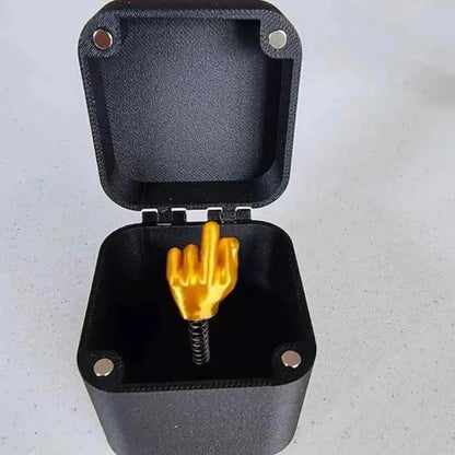 Out of the box pop-up Middle Finger Gift Box Creative Desk Home Decor Gifts Middle Finger Novelty Christmas Funny Prank Gift2025