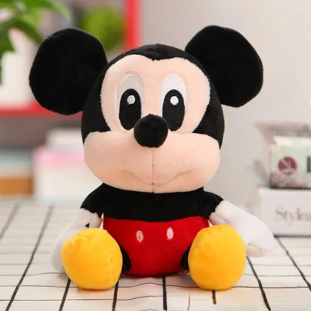 20cm Mickey Mouse Plush Toys Kawaii Anime Mickey Minnie Stuffed Plush Models Decoration Dolls for Boys Girls Birthday Gifts