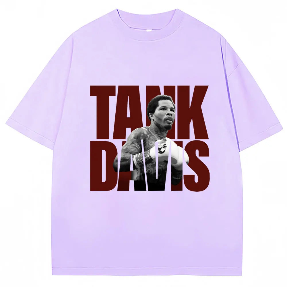 Limted Tank Gervonta Davis Graphic T Shirt Vintage Boxing T Shirts Oversized Men Women 100% Cotton Boxer Fans Gifts Tee Shirts