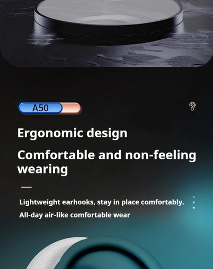 A50 AI Real Time Translation Earbuds 164 Languages Bluetooth 6.0 Wireless Smart Touch Control Clear Call Headphones