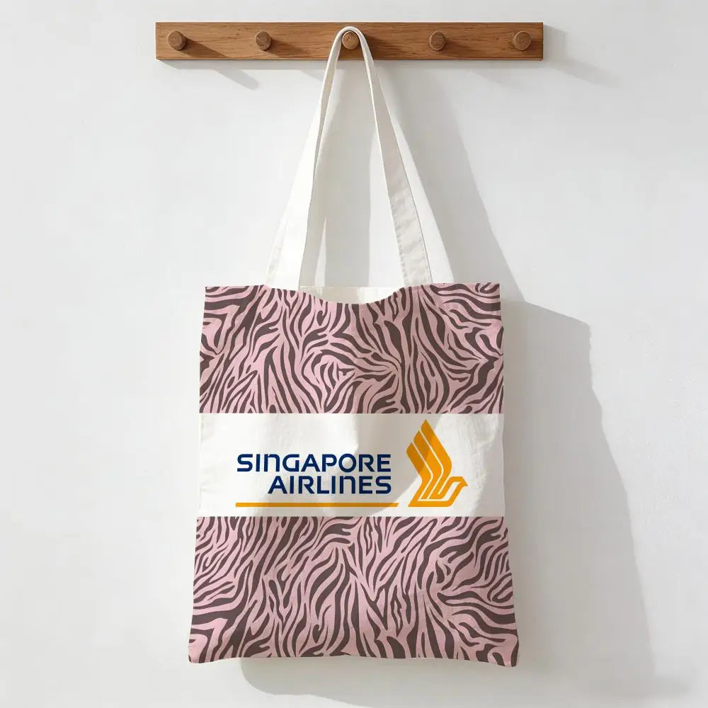 Singapore Airlines Storage Bags Handbag Women Casual Underarm Top Handle Bag Lady Shopping Travel Bags