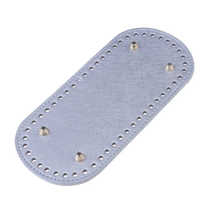 22*10Cm Oval Bottom For Knitted Bag PU Leather Bag Accessories Handmade Bottom DIY Crochet Bag Bottom Solid Color Bag Part NEW