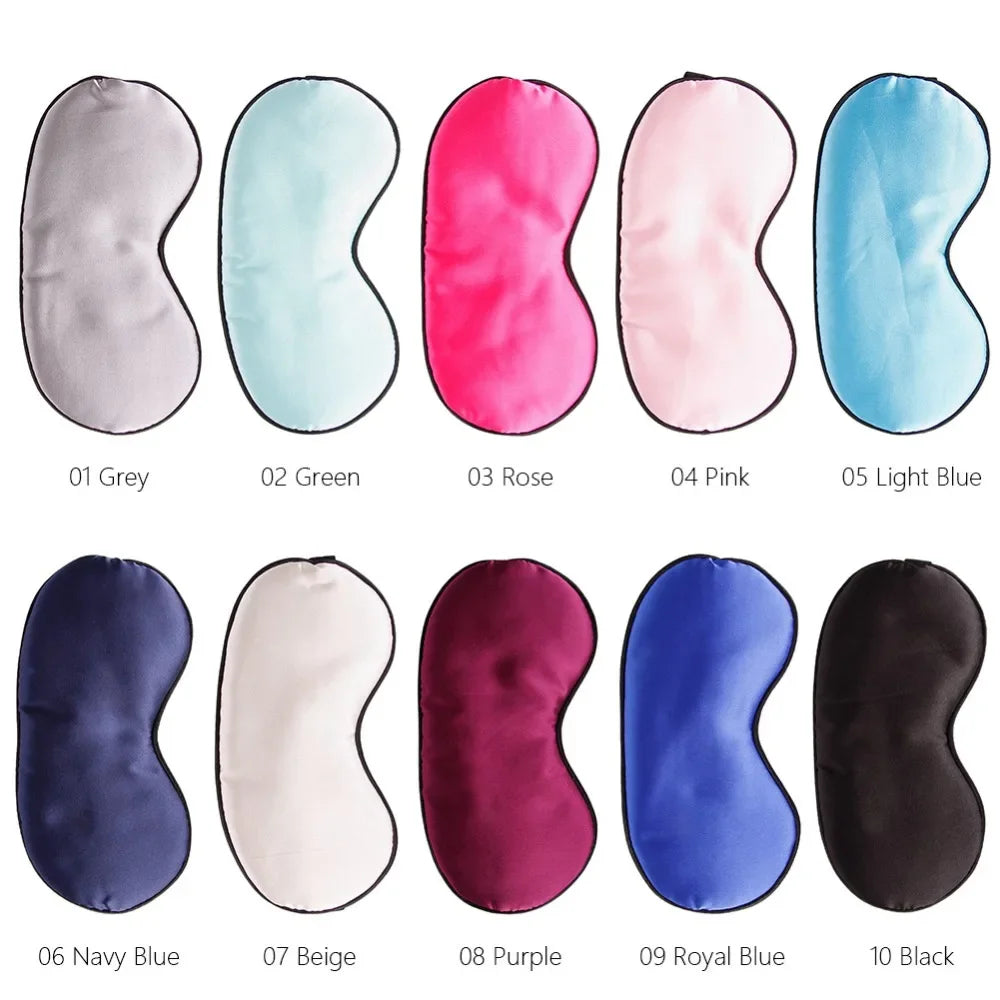 1Pc Pure Silk Sleep Natural Sleeping Eye Mask Eye Shade Cover Shade Eye Patch Women Men Soft Portable Blindfold Travel