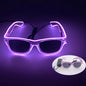 New Cool Cyberpunk Style Glasses Glowing Party Decor Luminous LED Sunglasses Lighting Up Bar Rave Music Dancing Party
