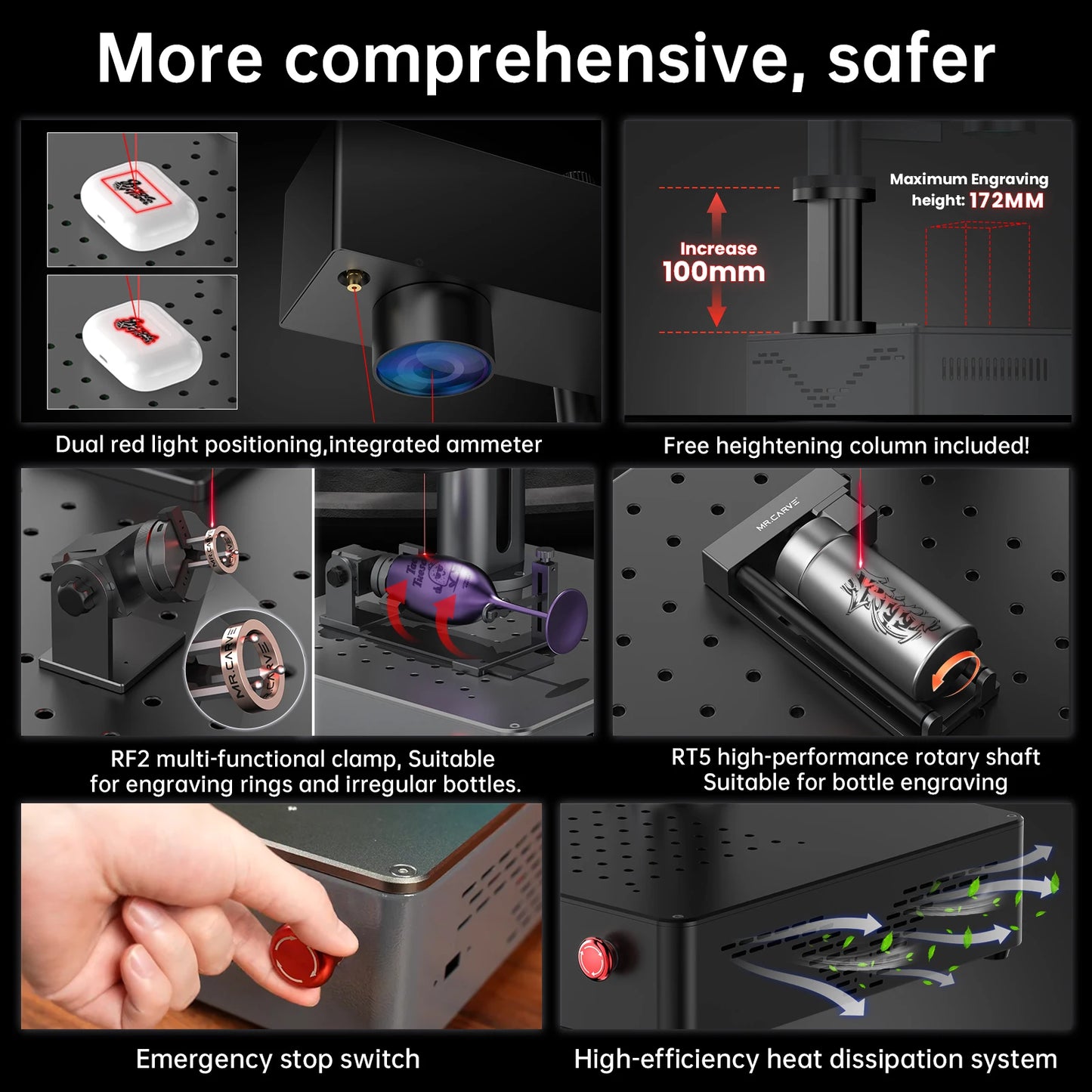 DAJA MINI Portable Fiber Laser Marking Machine High Precision Industrial Business 90*90mm for ALL Metal Jewelry Leather Acrylic