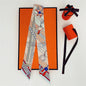 Summer New Animal Design Elephant Female Decoration Twill Silk Scarf Long Ribbon Binding Bag Silk Ribbon Hair Belt Small Scarf