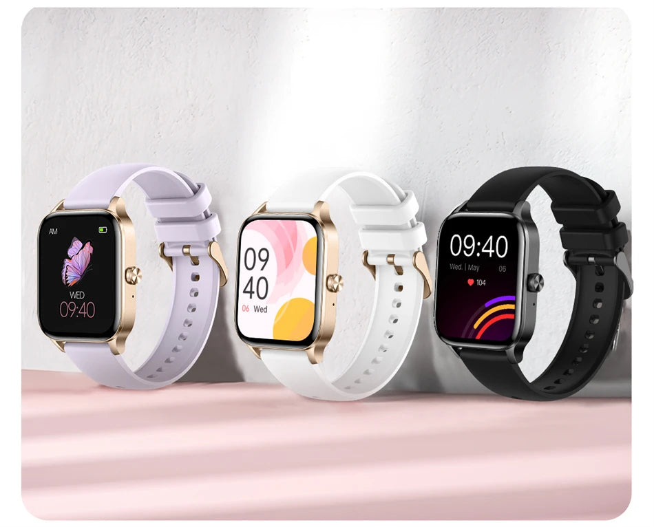 LIGE Smart Watch Answer/Make Call 1.85" Smartwatch for Android iOS Heart Rate Sleep Monitor Pedometer Waterproof Fitness Watches