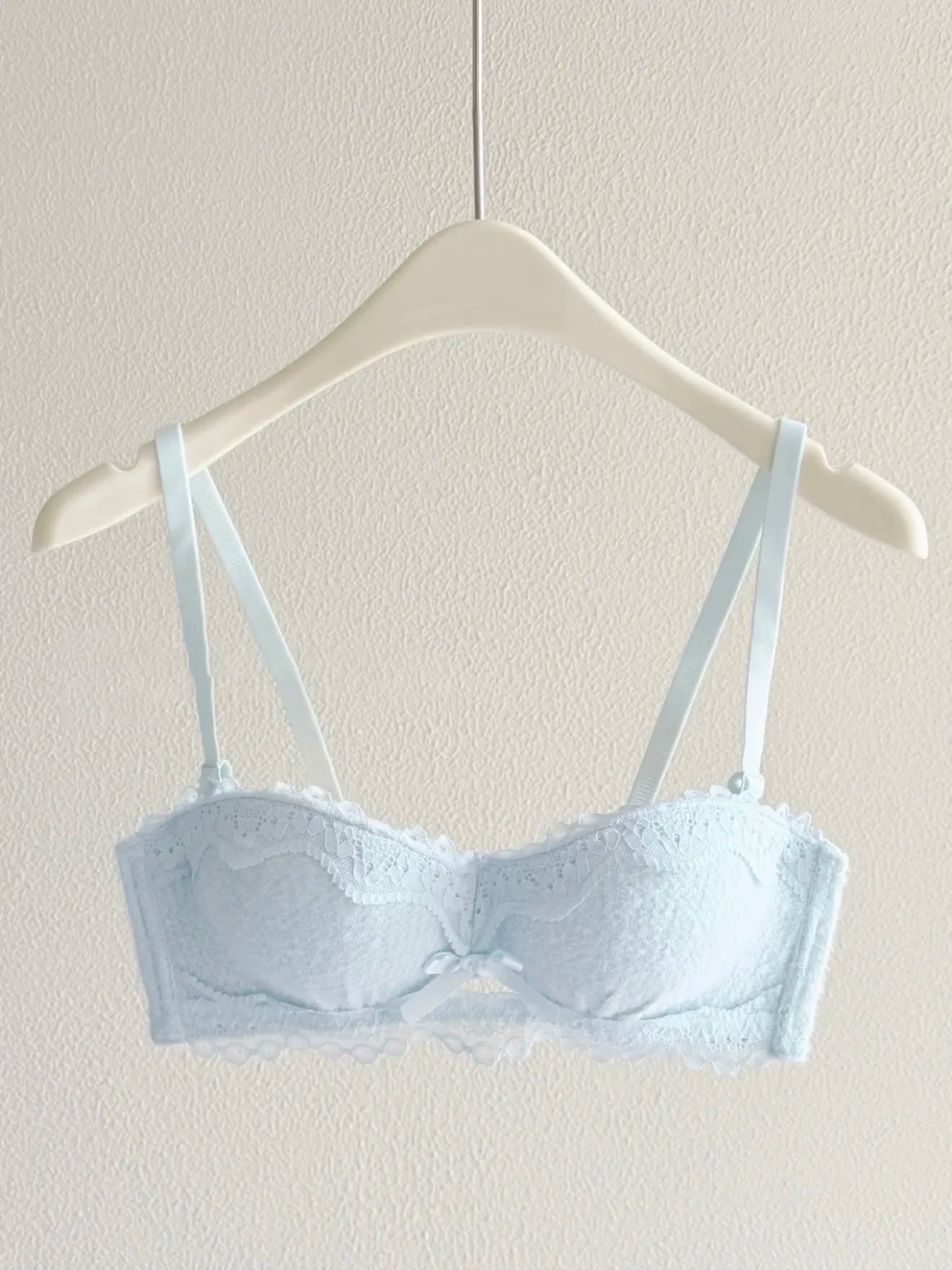 YEMOMO Lace Sexy Bra Set Padded Push Up Small Bust Lift Shaping Half Cup Concealed Bottom Intimate Underwear Set for Women  S-XL
