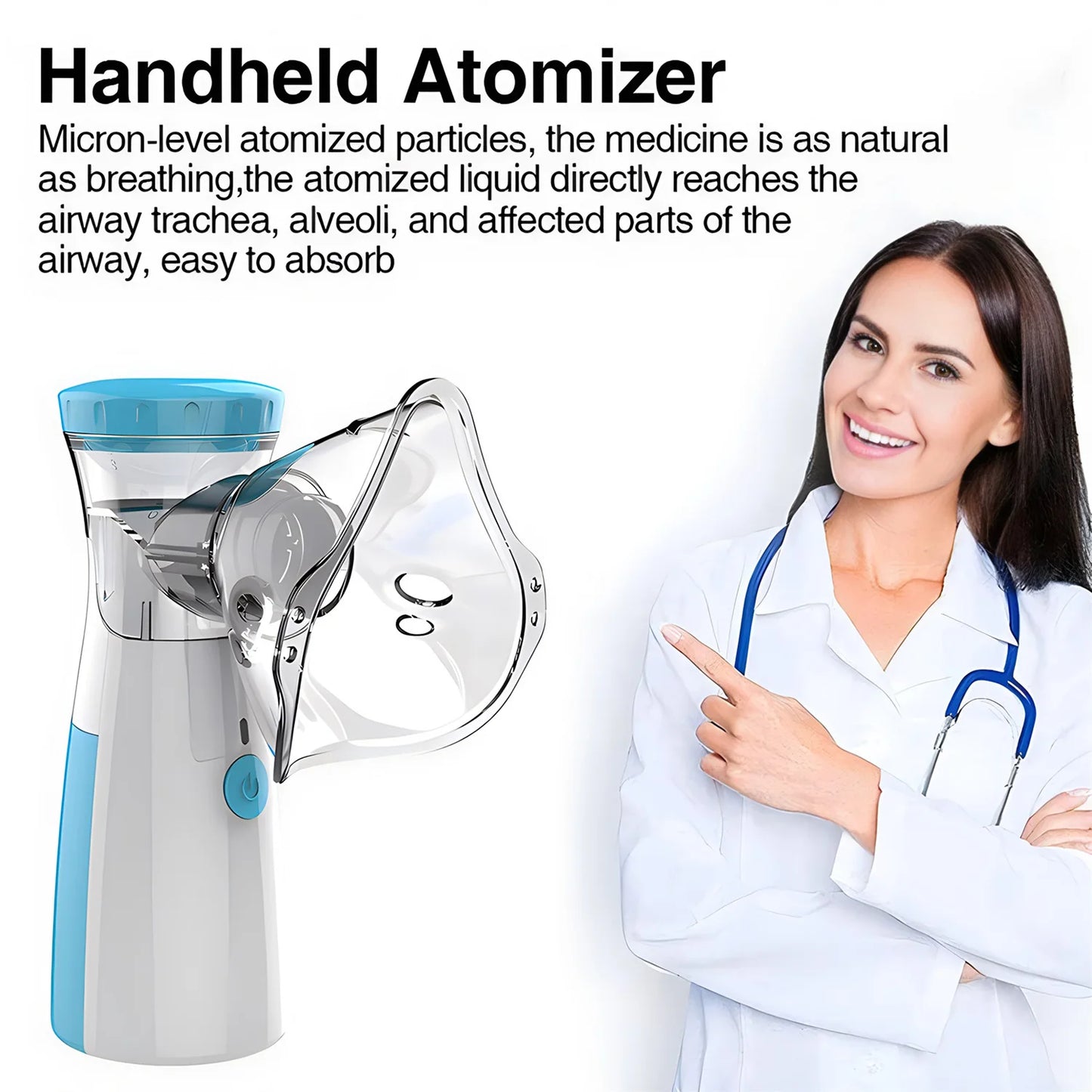 Medical Silent Mesh Nebulizer Handheld Asthma Ultrasonic Inhaler Atomizer For Adults Children Health Care Mini Healthy Humidifie