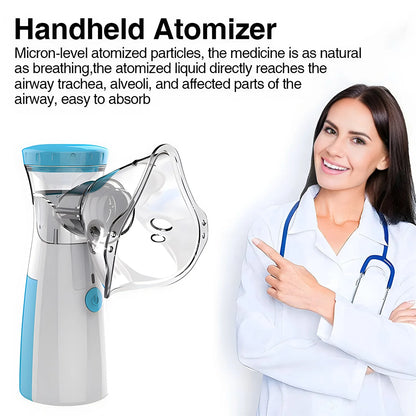 Medical Silent Mesh Nebulizer Handheld Asthma Ultrasonic Inhaler Atomizer For Adults Children Health Care Mini Healthy Humidifie