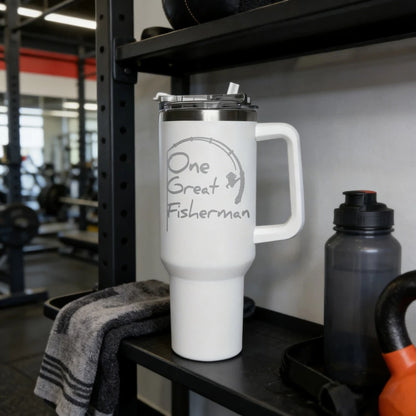 1200ML Stainless Steel Thermos Cup with Straw & Handle Ice Coffee Drink Vacuum Insulated Cup Car Travel Gym Outdoor Water Bottle
