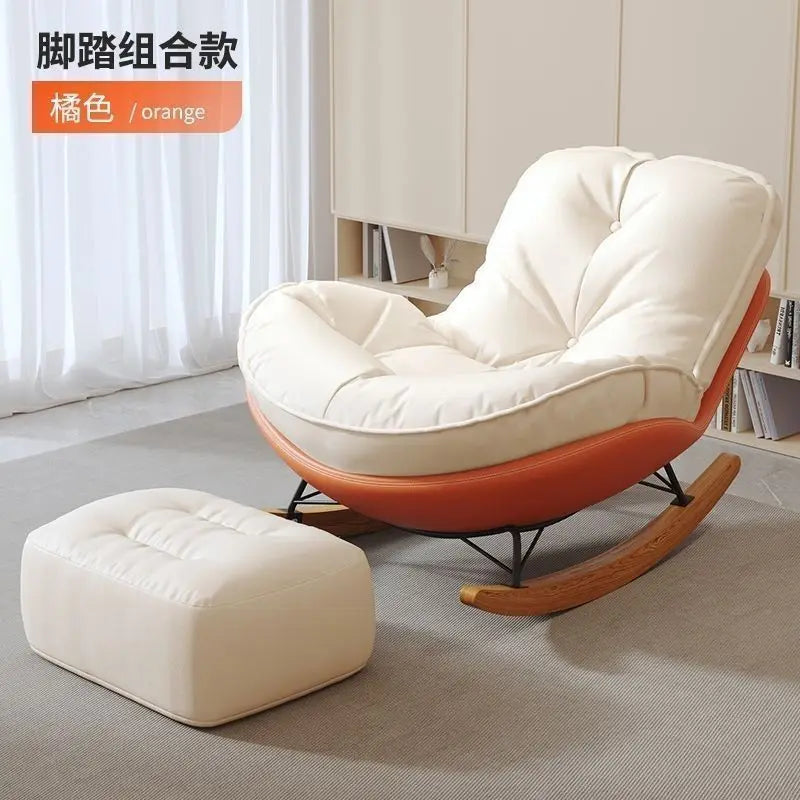 PYJ recliner household lazy sofa chair single living room balcony simple and comfortable leisure chair