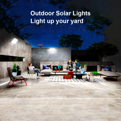 Solar Lights Outdoor 366/400/318 LED Motion Sensor Security Lights IP65 Waterproof Solar Powered Flood Lights for Garden Yard