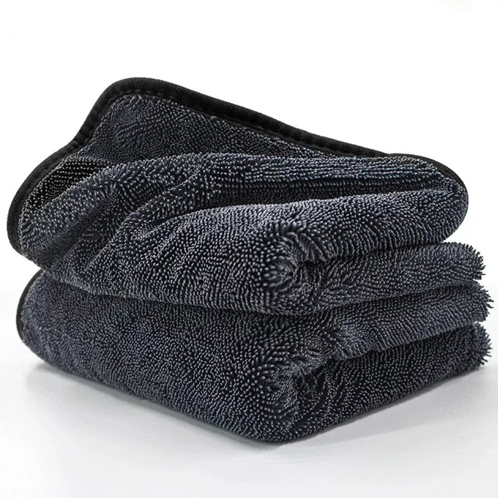 Car Wash Towel 1200GSM Double Sided Towel Car Detailing Twisted Braid Cloth Super Absorbent Rag for Car Home Washing Accessories