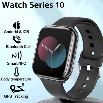 NEW Smart Watch Series 10 HD Screen Custom Dial Wireless Charging Men BT Call NFC Women Sport GPS Smartwatch For IOS Android