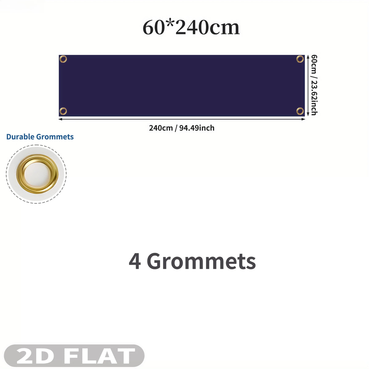 2D Flat 1pc Custom Party Banner for 4 Seasons Decorations- Single Sided Printing, Ideal for Festive, Graduations, Events Decor