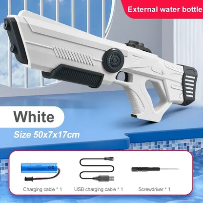 Children's Fully Automatic Water Storage Gun Large Capacity Electric Water Absorbing Toy Gun Summer Outdoor Water Toy Gift