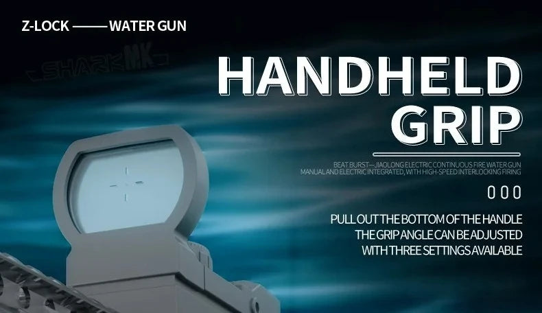 Electric Water Gun with LED Light Large-capacity Long-range Shooting Water Gun Summer Outdoor Game Toy Children's Adults' Gift