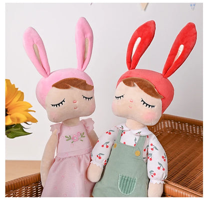 Original Metoo 35cm Angela Pastoral Style Bunny Plushie Doll Child Hug Soft Stuffed Toys For Baby and Kids Birthday Gifts
