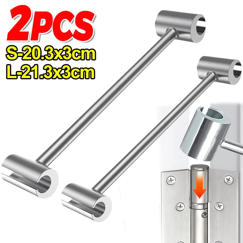 Double Head Door Hinge Repair Spanner Labor-Saving Wrenches Hinge Gaps Adjusting Wrench for Home Assembly Maintenance Hand Tools
