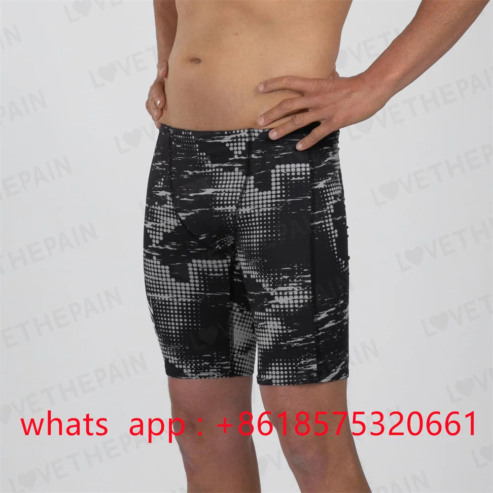 Zootekoi Mens Swimming Trunks Beach Surf Tights Shorts Endurance Athletic Training Quick Dry Jammer Diving Surfing Swimwear 2023