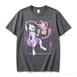 Pokémon Mewtwo Mew Printed Pure Cotton T-shirt for Men and Women Spring/Summer New Collection Fashion Short Sleeved Shirt