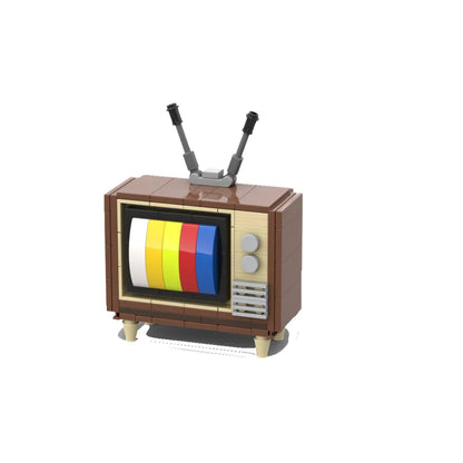 Huatangxinyue Creative Appliance Retro TV Radio Phone Game Console Camera Model Building Blocks Assembly Toys for  Gifts