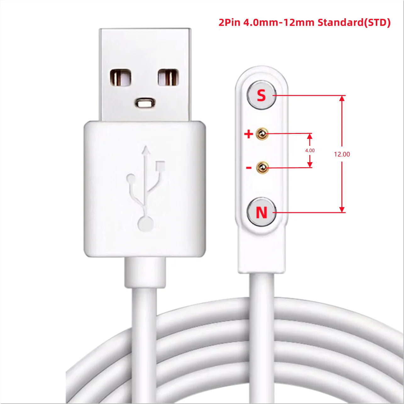 Aishi Magnetyczny kabel ładujący USB, ładowarka, adapter zasilania do inteligentnego zegarka, opaski sportowej, wyciskarki, słuchawek, szczoteczki do zębów, urządzeń kosmetycznych