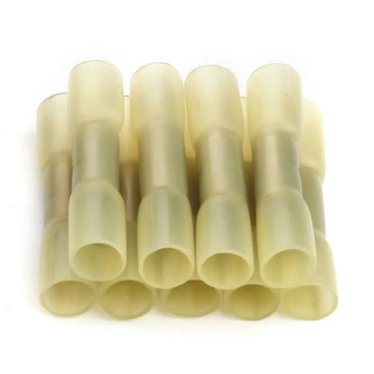 50/200/500pcs Heat Shrink Butt Cable Wire Crimp Connector 0.5-1.5mm2 Electrical Terminals Quick Connector BHT1.25 Red 22-18 AWG