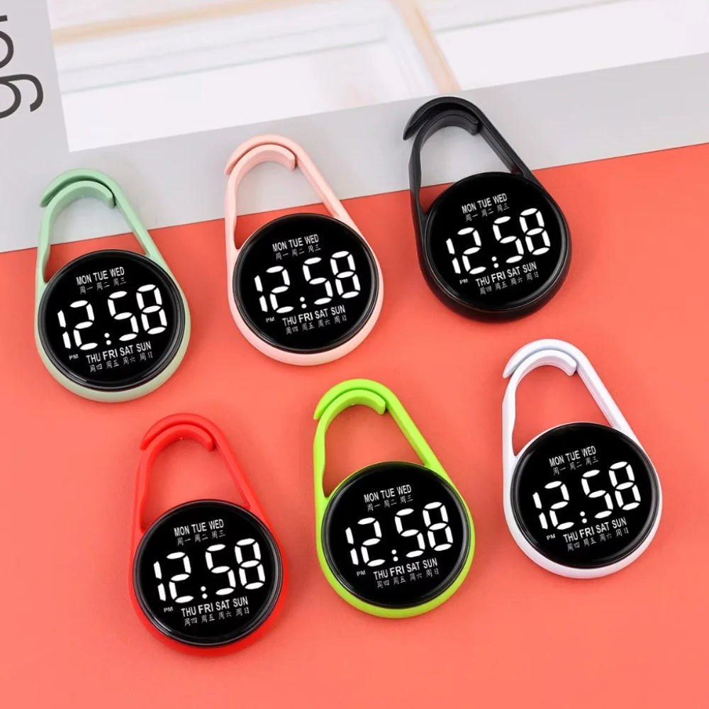 LED Electronic Hanging Watch Portable Digital Display Pocket Watch Pocket Style Waterproof Luminous Pocket Watch