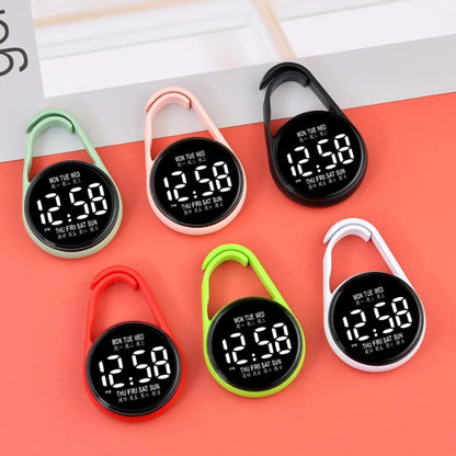 LED Electronic Hanging Watch Portable Digital Display Pocket Watch Pocket Style Waterproof Luminous Pocket Watch
