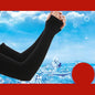 Invisible Sunscreen Seamless Ice Sleeves UPF50+ Cooling Silk Fabric UV Protection Arm Covers For Outdoor Sports Driving