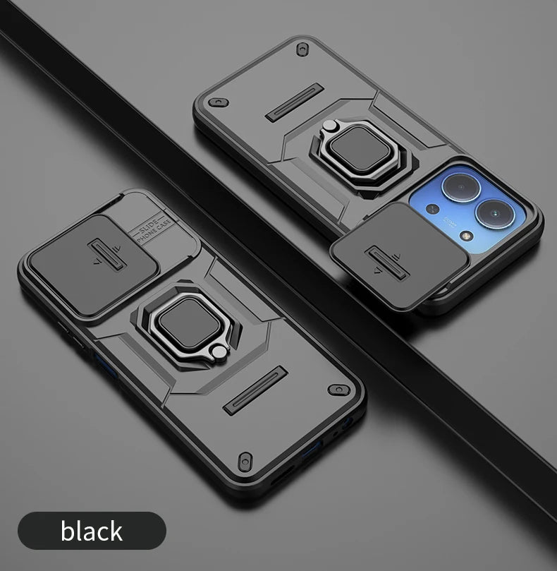 For Xiaomi Redmi 15C 4G 171mm Case Shockproof Armor Magnetic Holder Ring Case For Redmy 15C 15 C Redmi15C 4G Lens Protect Cover