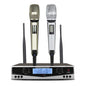 SOMLIMI 500-599MHz UHF SKM9100/SKM9000 Stage Performance Home KTV Professional Dual Wireless Microphone Dynamic Material Metal
